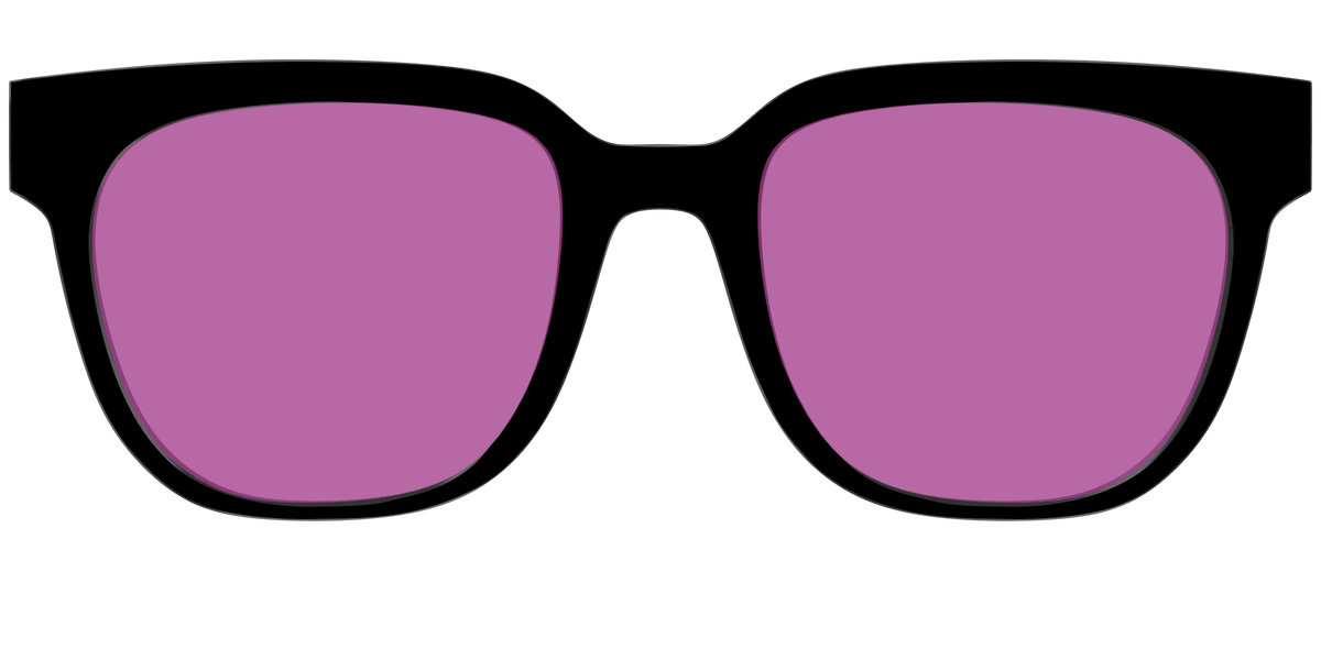 The Black with Violet Golf Lens