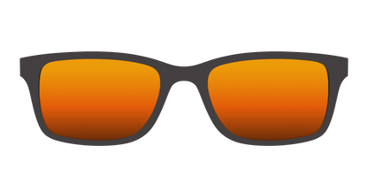 The Polarized Orange Reflective Sun Top