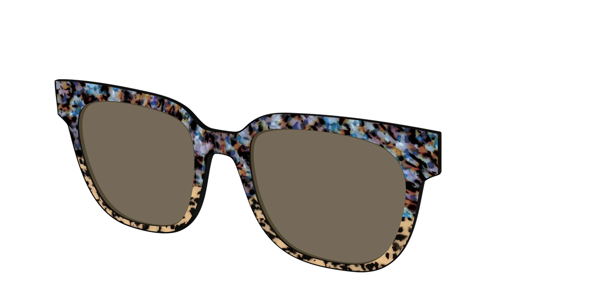 The Polarized Oasis Tortoise Split Sun Top