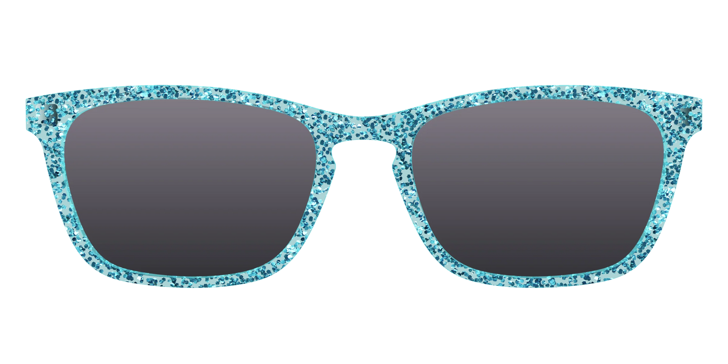 The Polarized Aquamarine Sparkle Sun Top