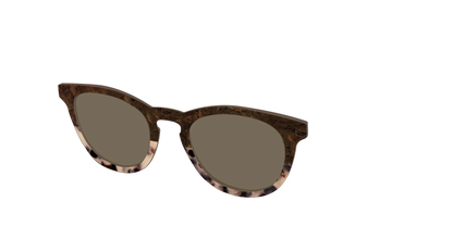 The Polarized Dark Oak Tortoise Split Sun Top