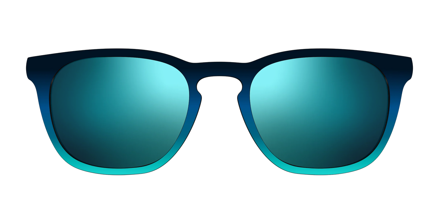 The Polarized Royal Blue to Seafoam Gradient Sun Top