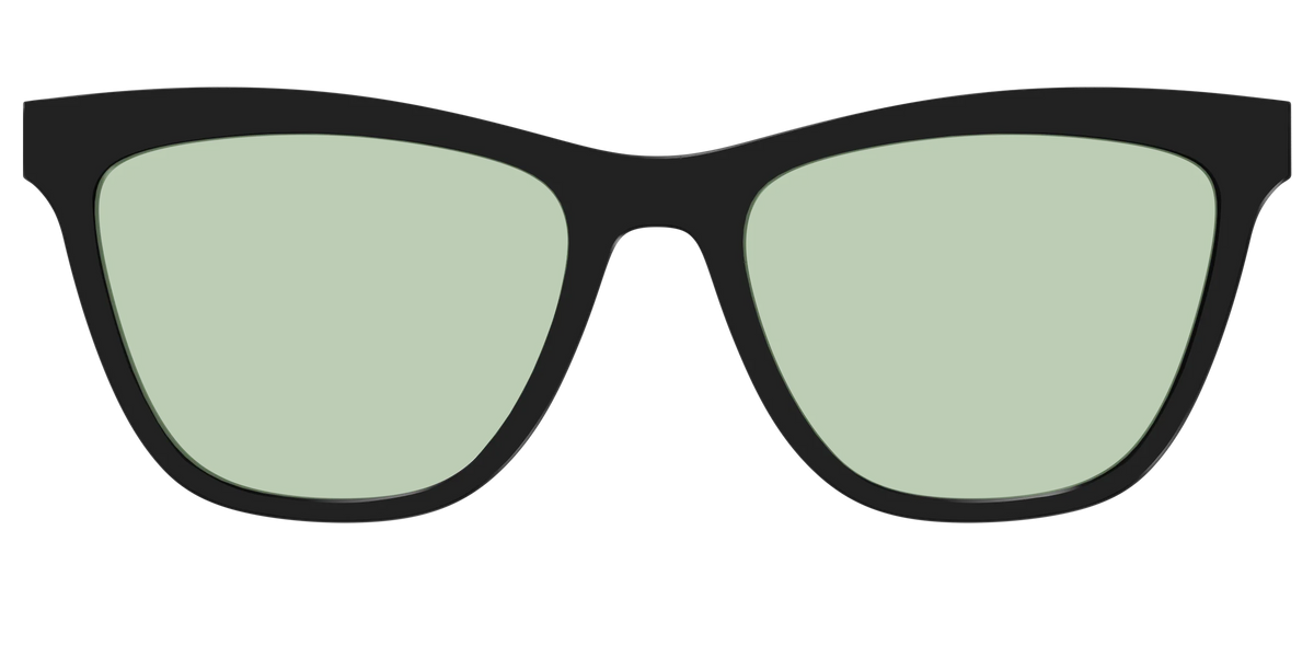 The Black With Sage Green Lens
