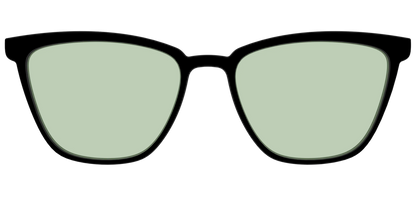 The Black With Sage Green Lens