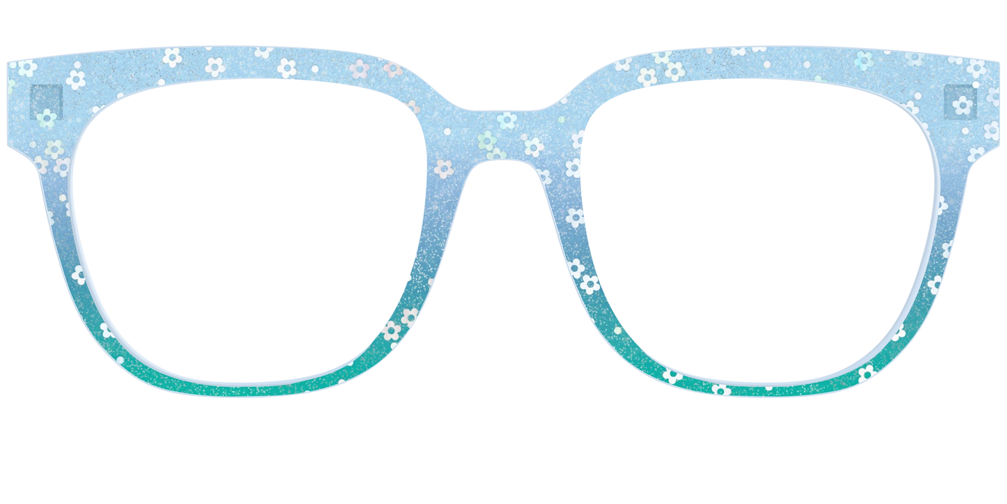 The Sky Blue Crystal with Daisy Glitter