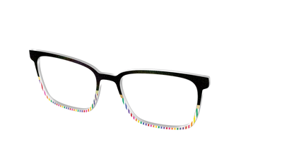 The Chic Pride Stripes Crystal with Gold Foil