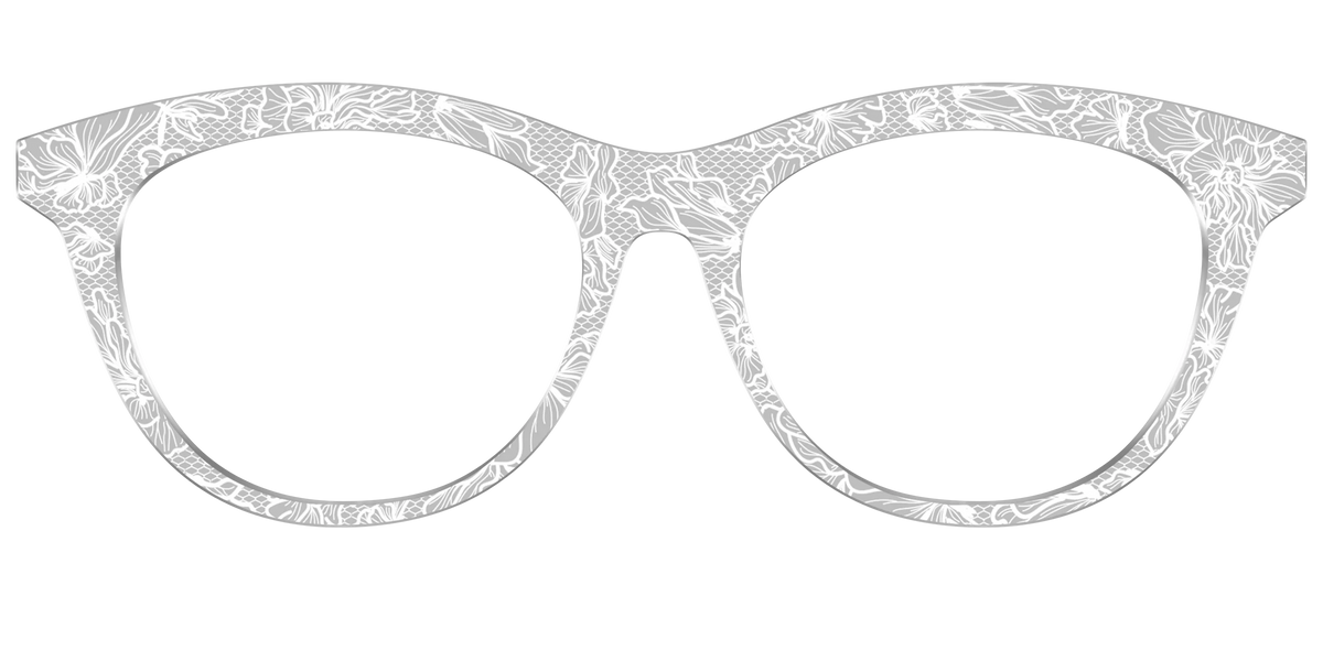 The Pale Gray Floral Lace