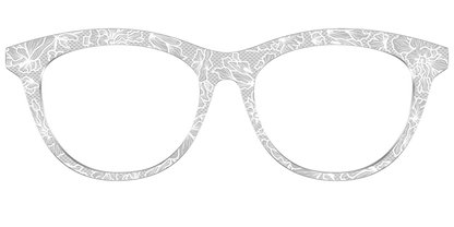 The Pale Gray Floral Lace
