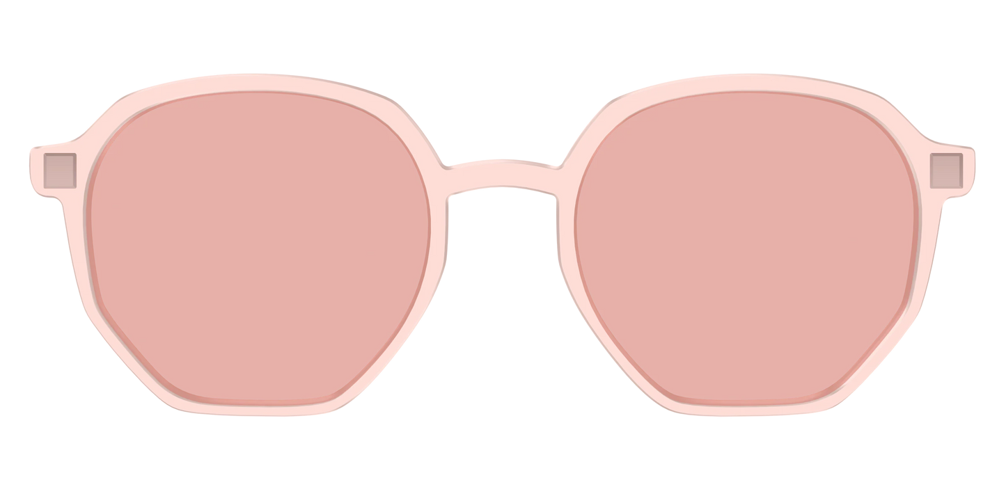 The Pink Crystal With Coral Pink Lens