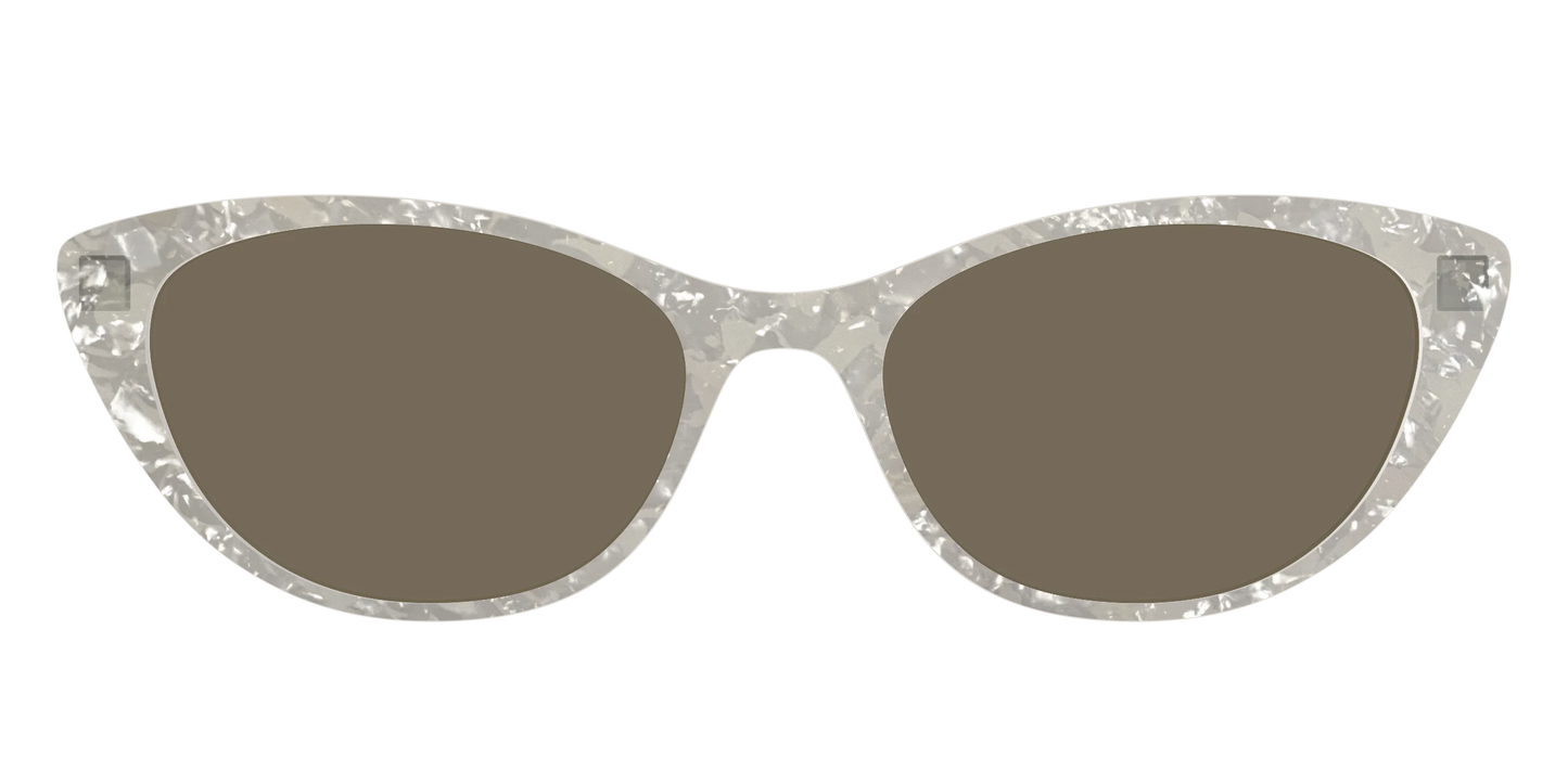 The Polarized White Quartz Pearl Sun Top