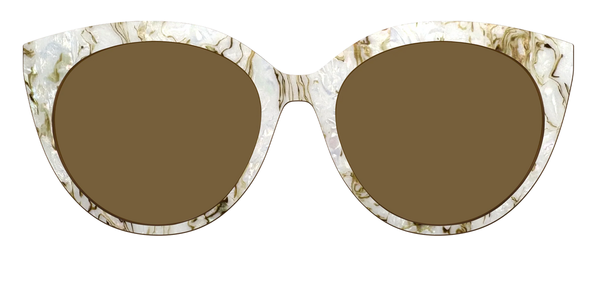 The Polarized Ivory Sand Pearl Shell Sun Top