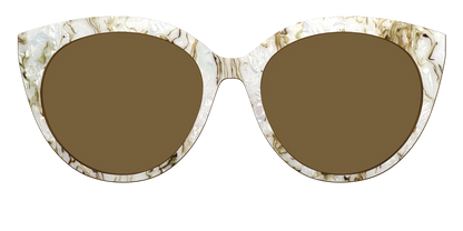 The Polarized Ivory Sand Pearl Shell Sun Top
