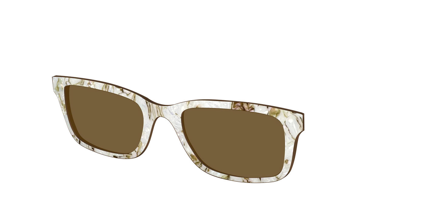 The Polarized Ivory Sand Pearl Shell Sun Top