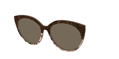 The Polarized Dark Oak Tortoise Split Sun Top