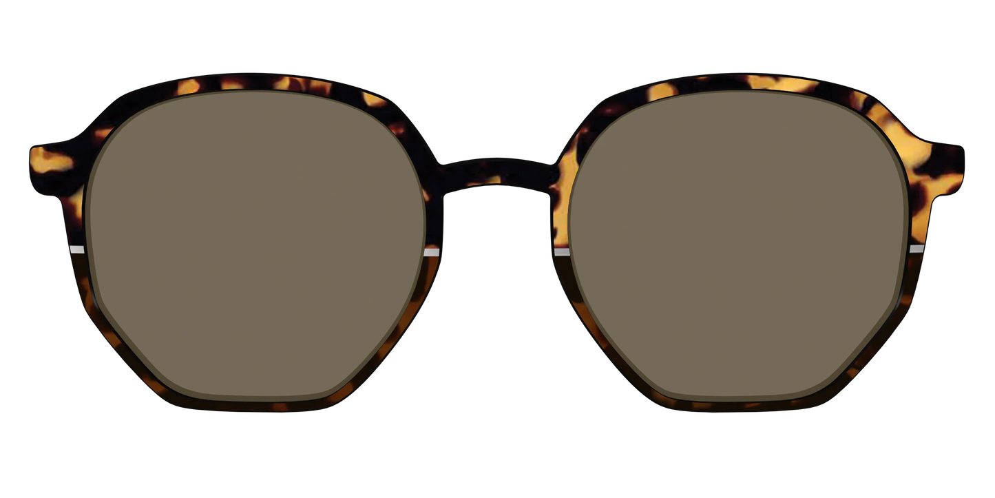 The Polarized Chic Tortoise Split Sun Top
