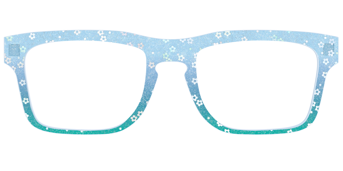 The Sky Blue Crystal with Daisy Glitter