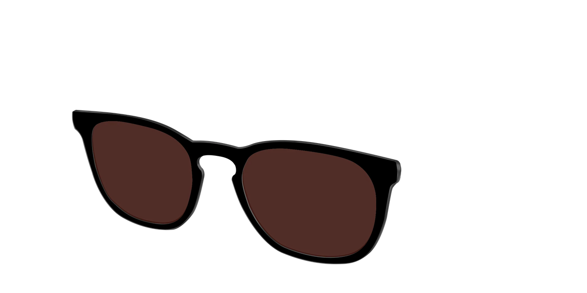 The Black with Brown Golf Lens