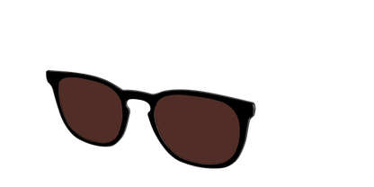 The Black with Brown Golf Lens
