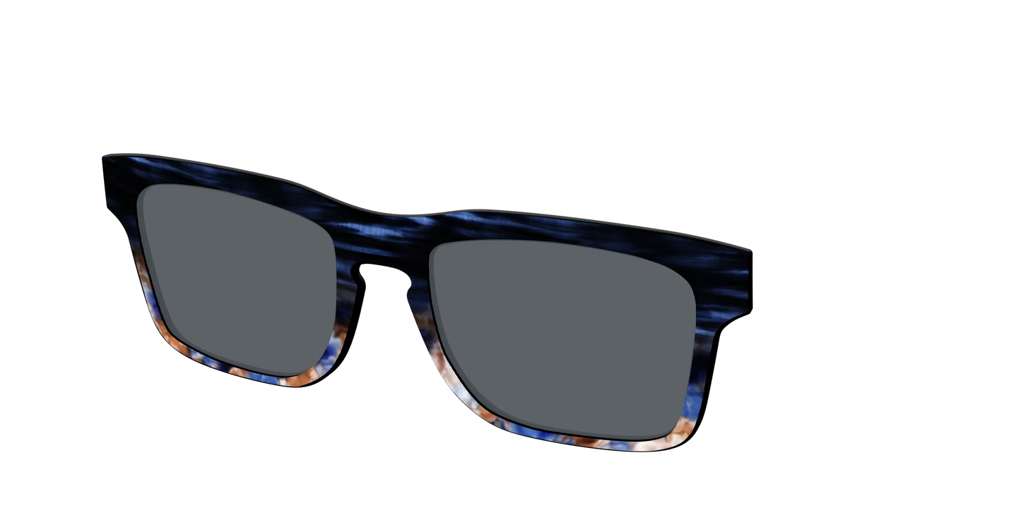 The Polarized Blue Horn Tortoise Sun Top