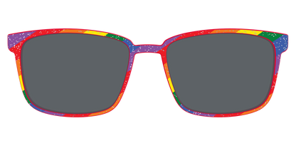 The Polarized Traditional Pride Flag Glitter Sun Top