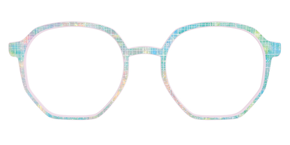 The Pastel Gradient with Holographic Hatching