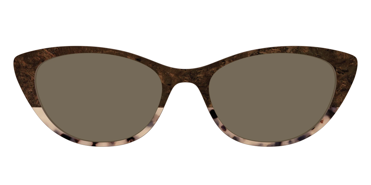 The Polarized Dark Oak Tortoise Split Sun Top