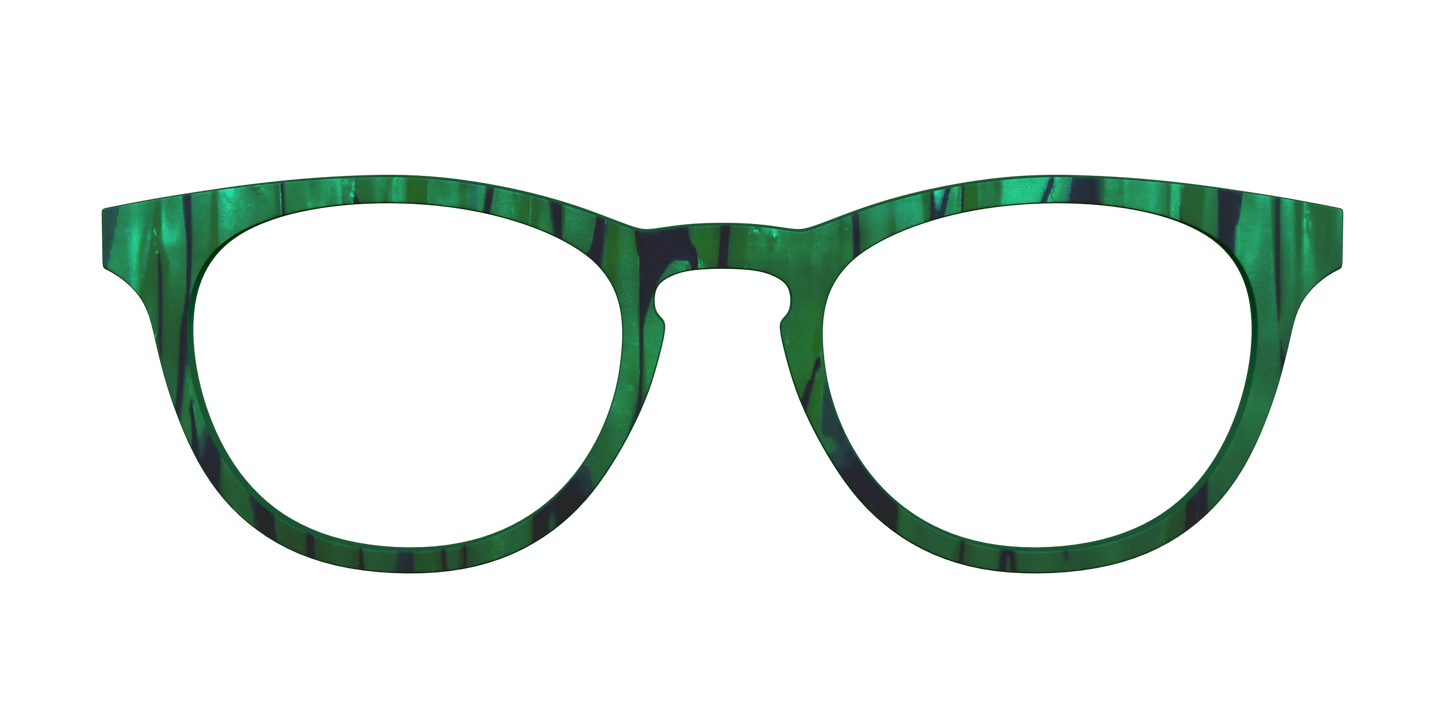 The Emerald Moire Stripes