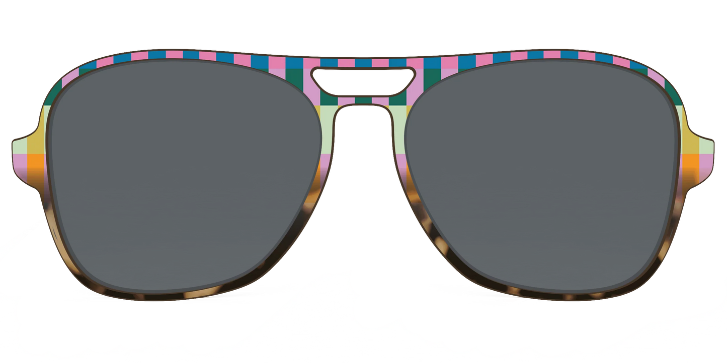 The Polarized Summer Stripes Tortoise Sun Top