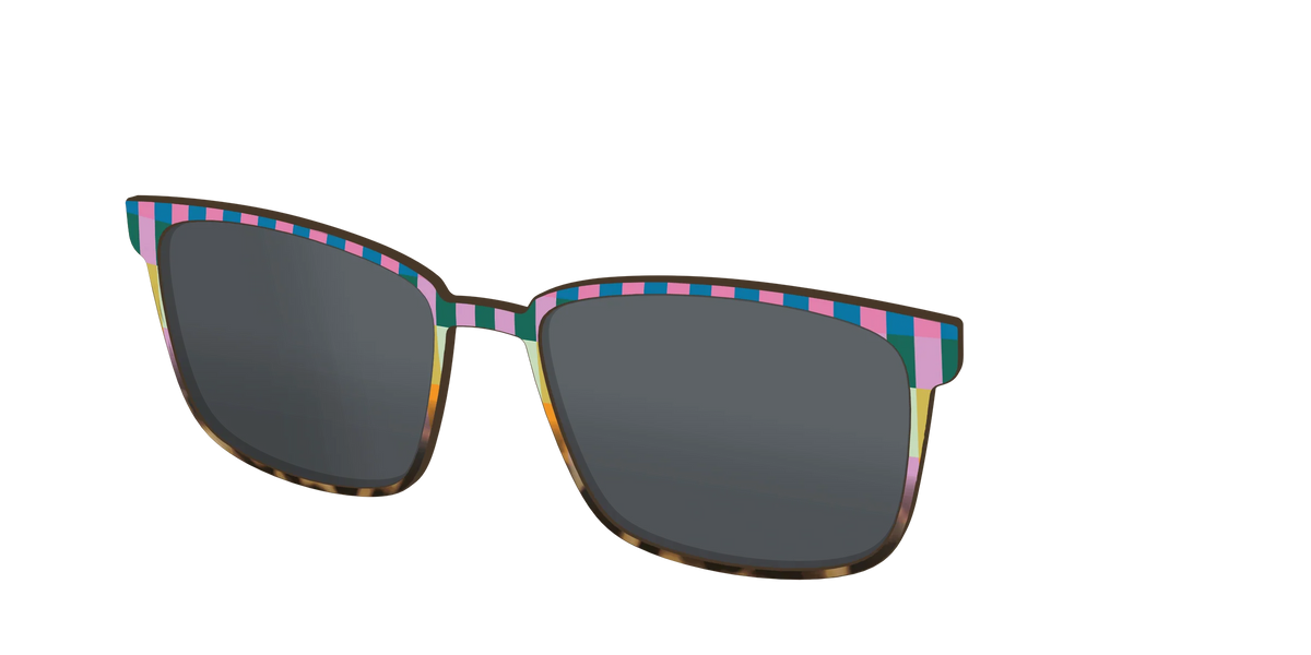 The Polarized Summer Stripes Tortoise Sun Top