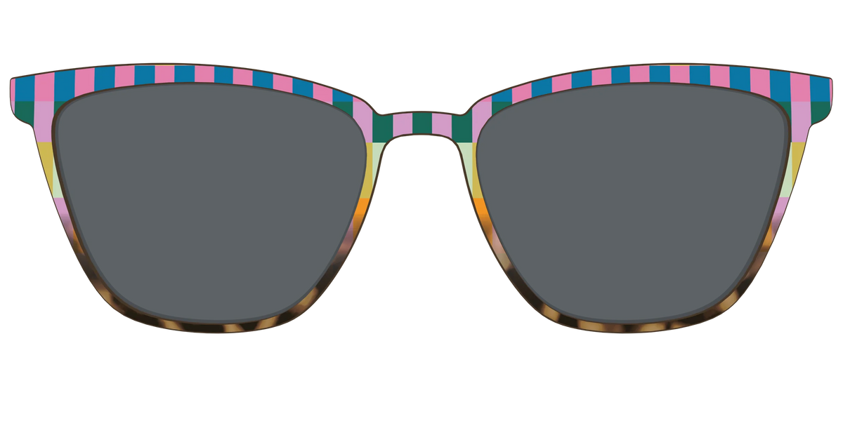 The Polarized Summer Stripes Tortoise Sun Top