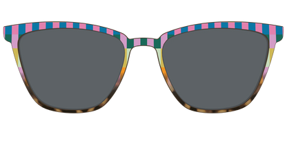 The Polarized Summer Stripes Tortoise Sun Top