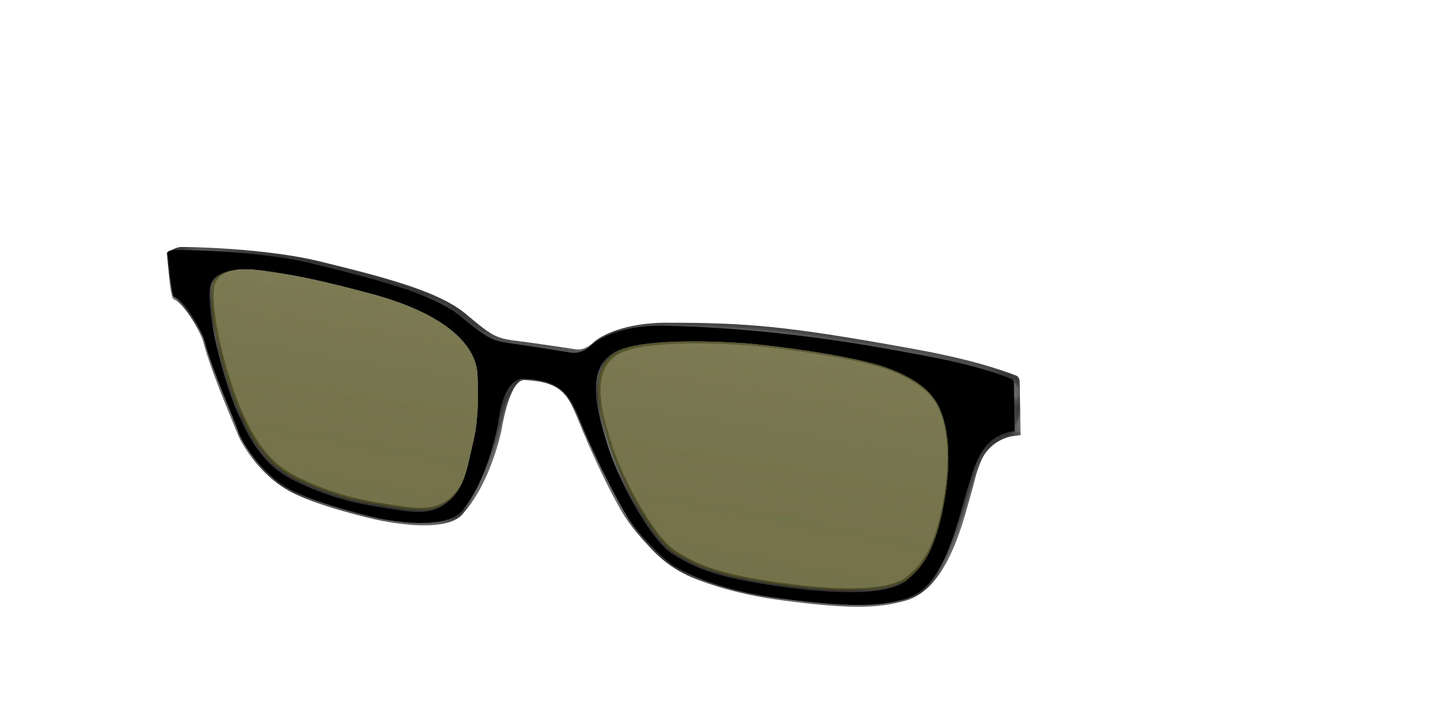 The Black with Green Racquet Sport Lens