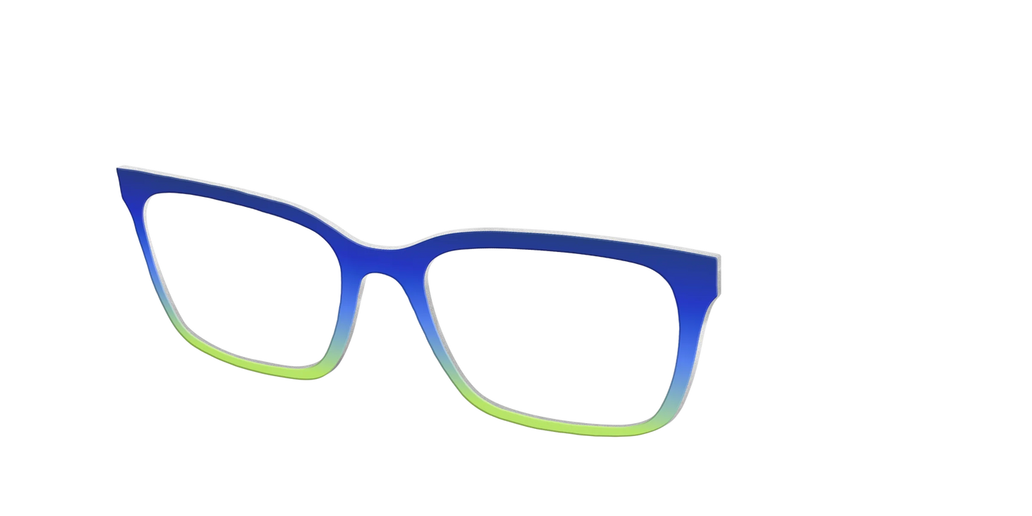 The Sapphire to Chartreuse Gradient