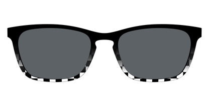 The Polarized Checkerboard Fade Sun Top