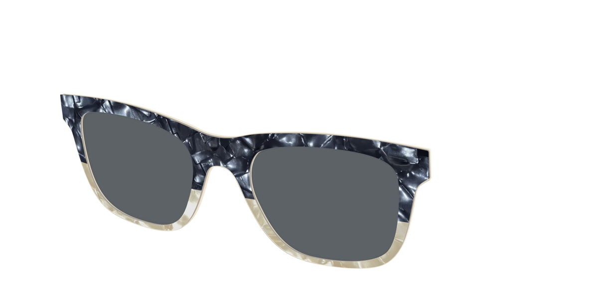 The Polarized Navy to Taupe Pearl Split Sun Top