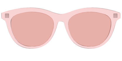 The Pink Crystal With Coral Pink Lens