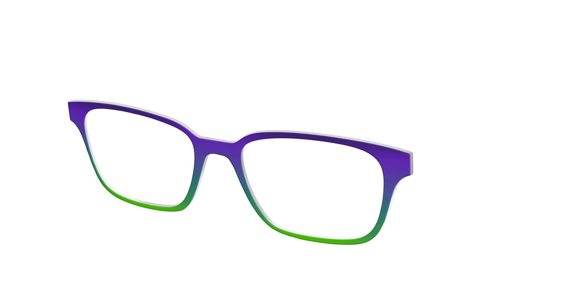 The Ultra Violet to Bright Green Gradient