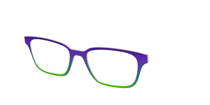 The Ultra Violet to Bright Green Gradient