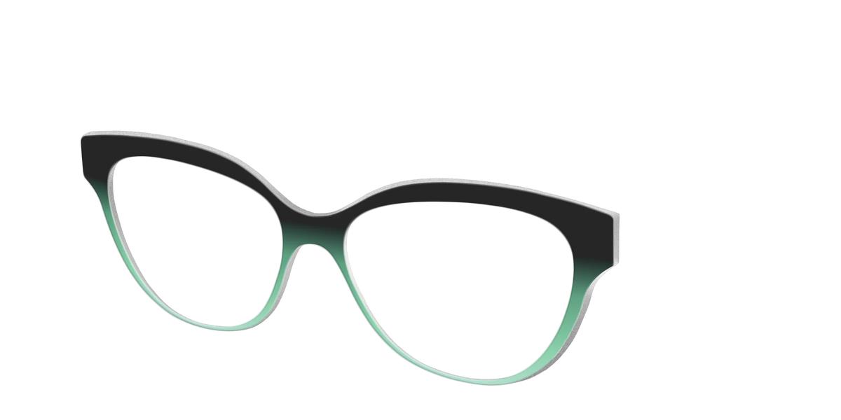 The Black to Spearmint Gradient