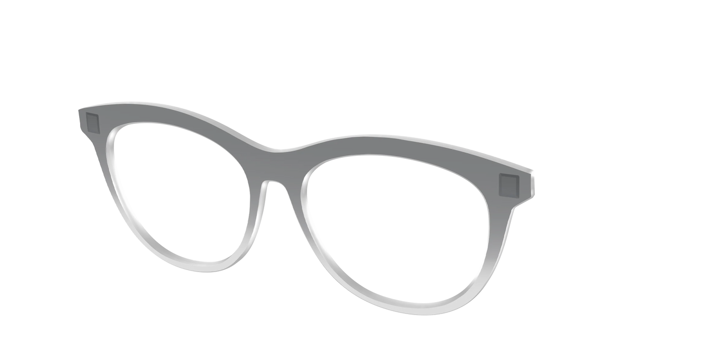 The Charcoal to Light Gray Gradient Crystal
