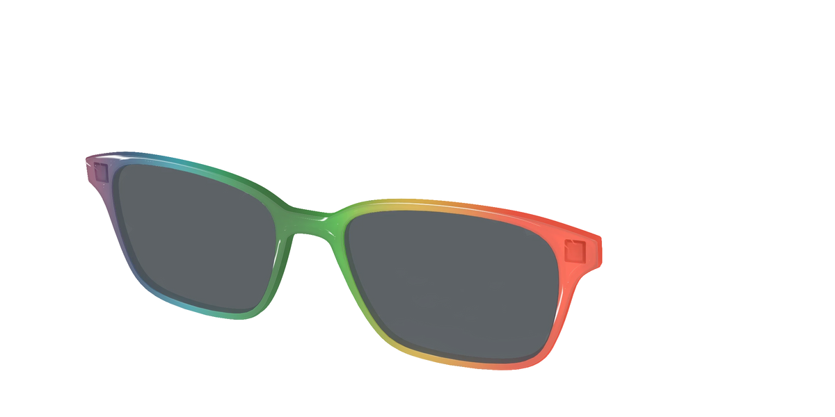 The Polarized Rainbow Gradient Sun Top