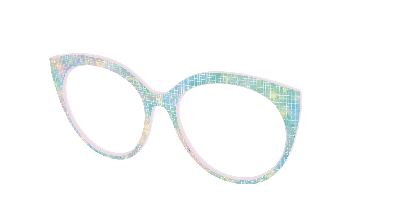 The Pastel Gradient with Holographic Hatching