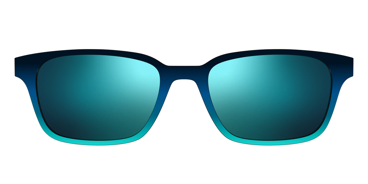 The Polarized Royal Blue to Seafoam Gradient Sun Top