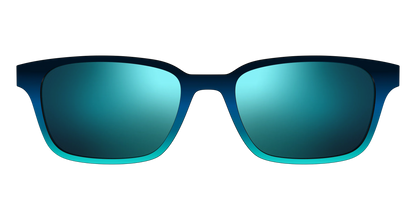 The Polarized Royal Blue to Seafoam Gradient Sun Top