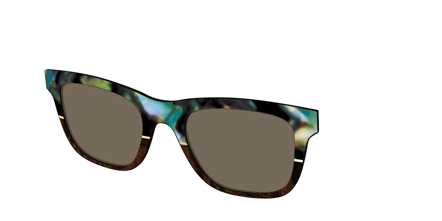 The Polarized Mirage Split with Gold Foil Sun Top