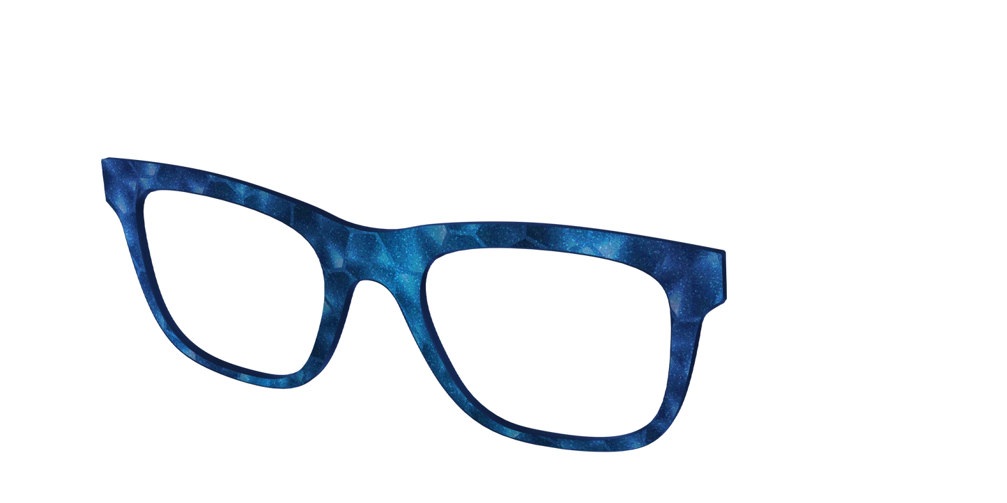 The Shimmering Cobalt Hexagons