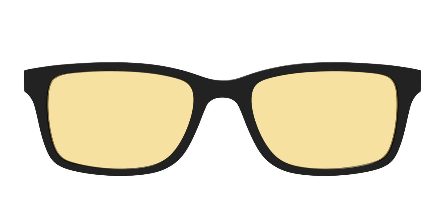 The Black With Citrine Yellow Lens