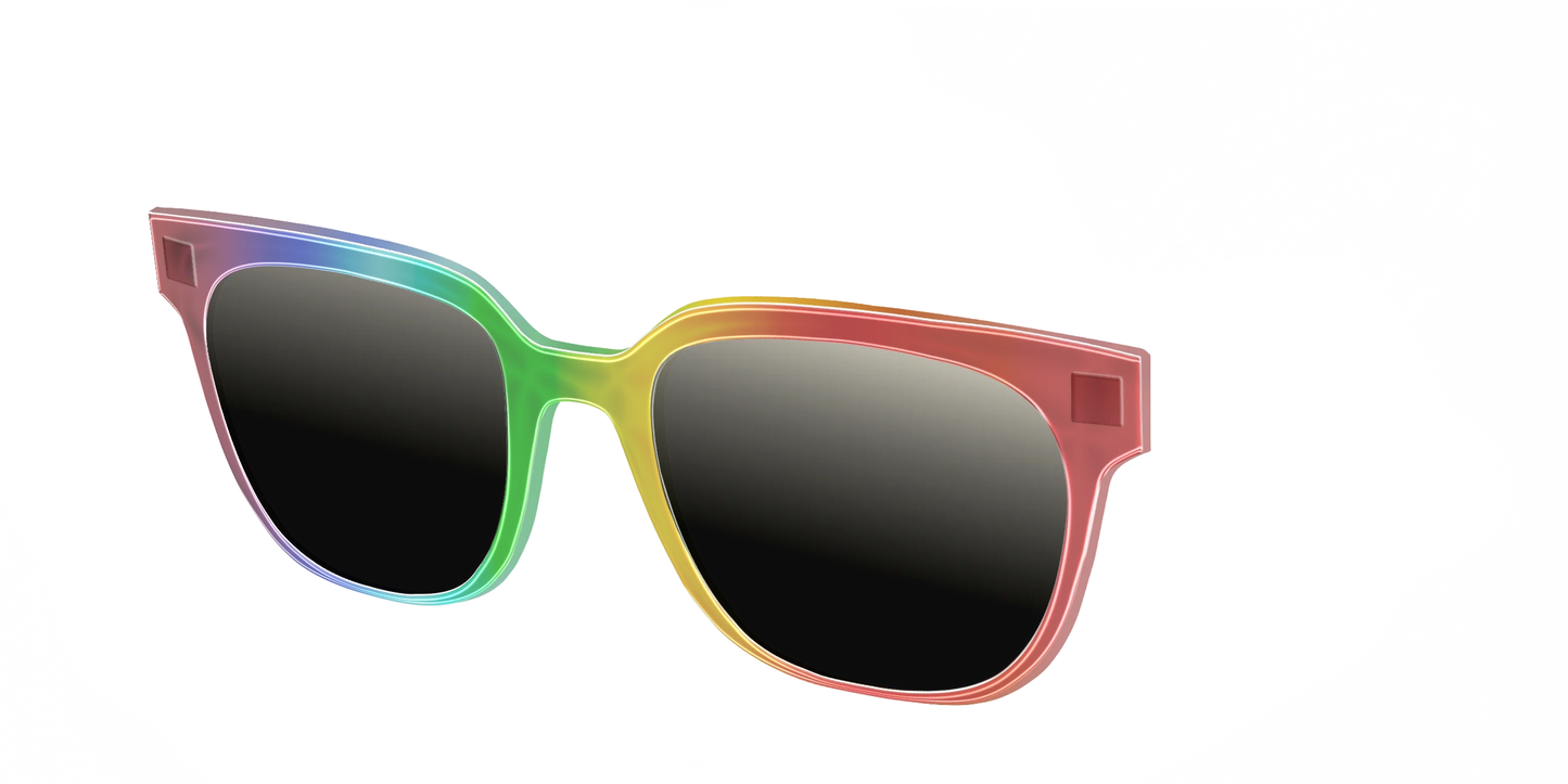 The Polarized Rainbow Gradient Sun Top