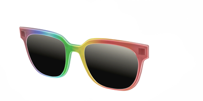 The Polarized Rainbow Gradient Sun Top