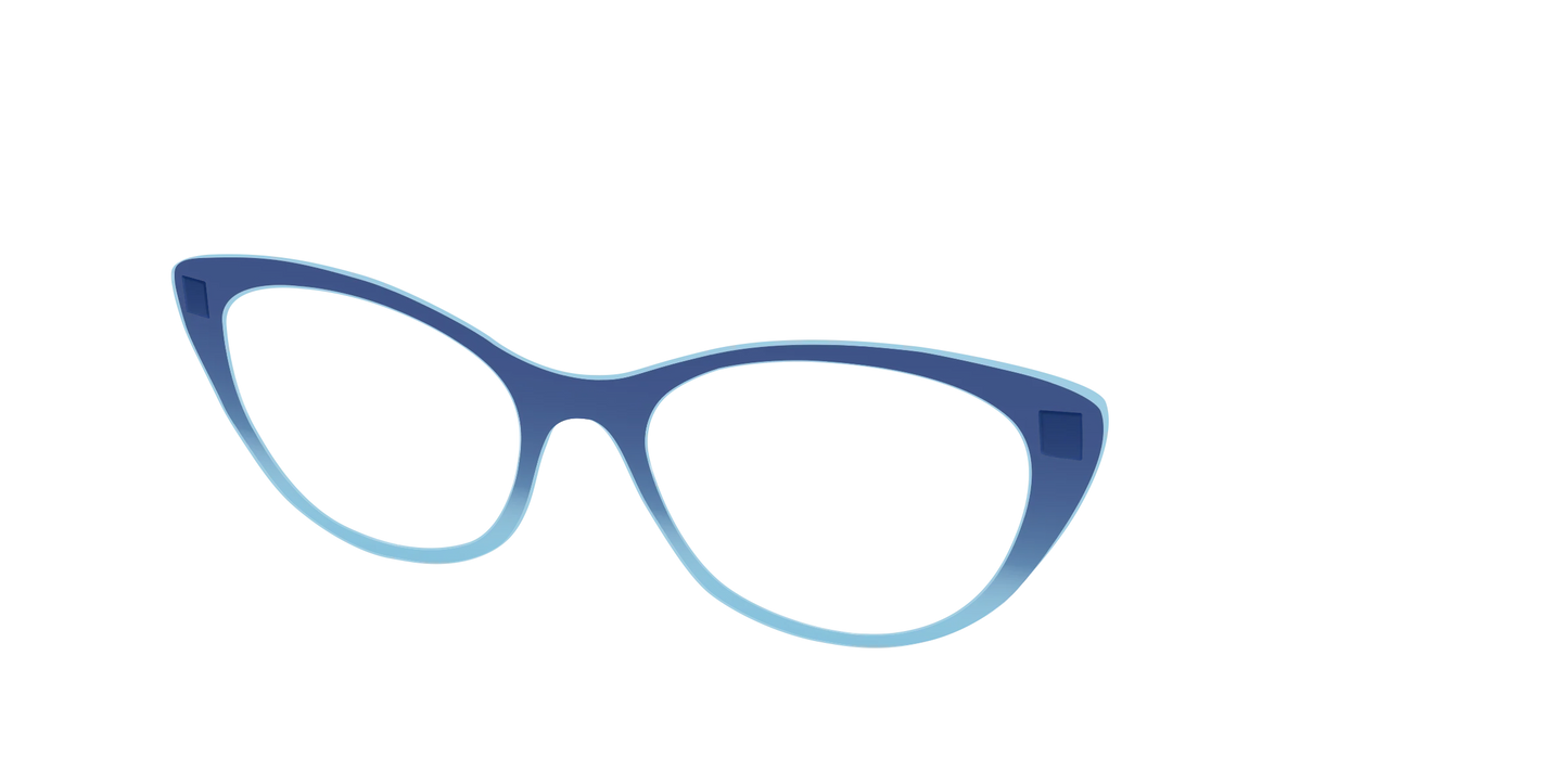 The Indigo to Sky Blue Gradient Crystal